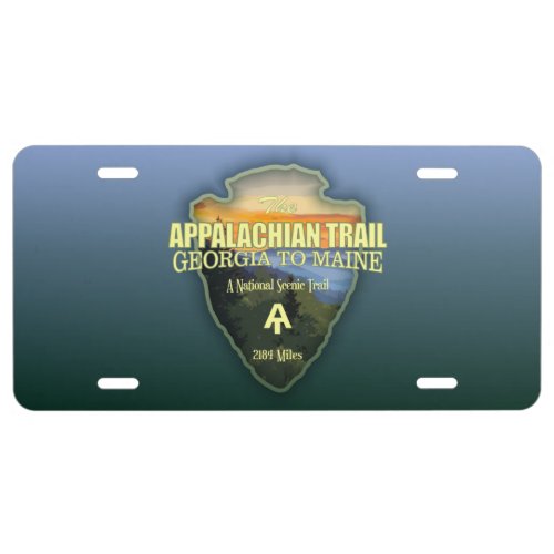 Appalachian Trail arrowhead License Plate