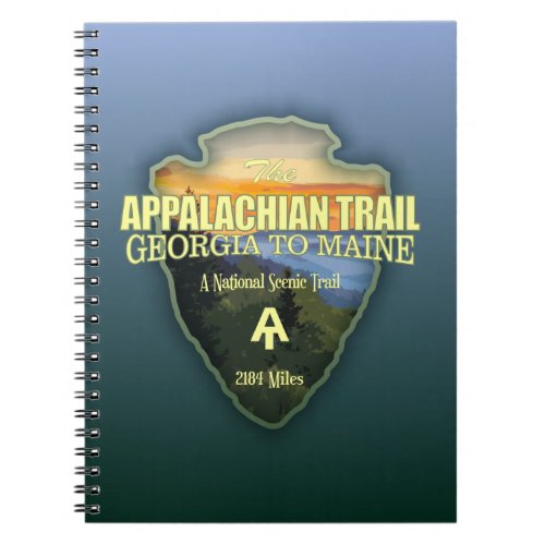 Appalachian Trail arrowhead Notebook