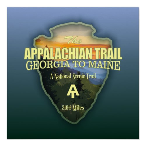 Appalachian Trail arrowhead Poster
