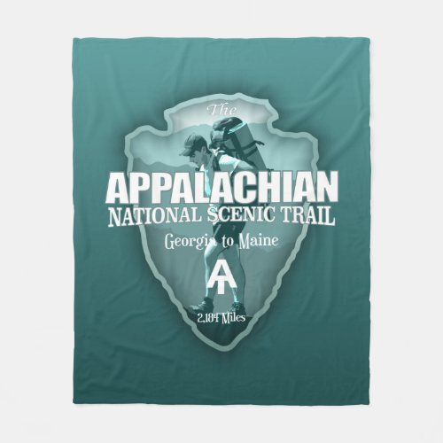 Appalachian Trail arrowhead T Fleece Blanket