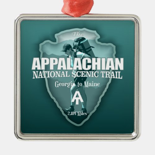 Appalachian Trail arrowhead T Metal Ornament