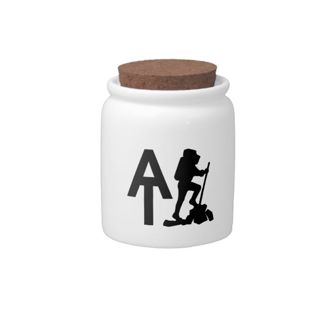 Appalachian Trail  -  AT  -  Bucket List Hike Candy Jar (Front)