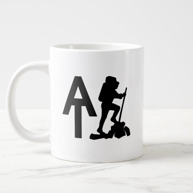 Appalachian Trail  -  AT  -  Bucket List Hike Giant Coffee Mug (Left)