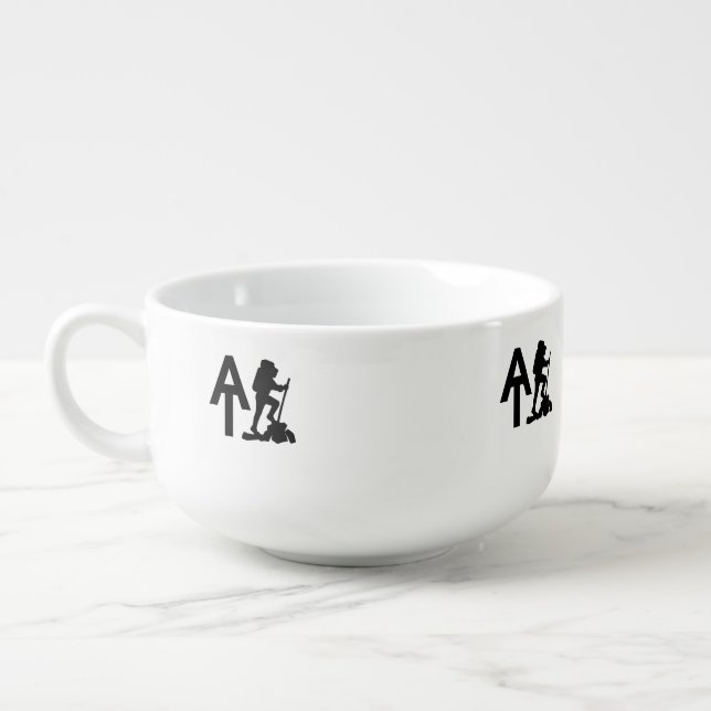 Appalachian Trail  -  AT  -  Bucket List Hike Soup Mug (Right)
