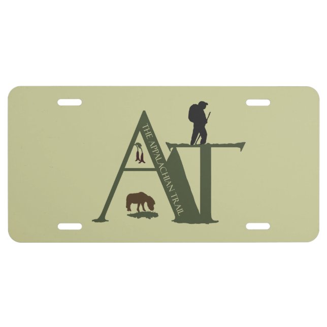 Appalachian Trail AT Hiker License Plate (Front)