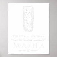 Appalachian Trail Blaze 100 Mile Wilderness Maine 