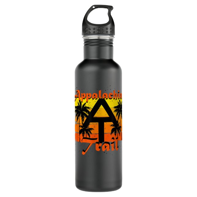 Appalachian Trail Hike Mountain Range Travel Outdo Stainless Steel Water Bottle (Front)