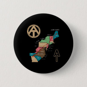 Appalachian Trail Hiking Map Button