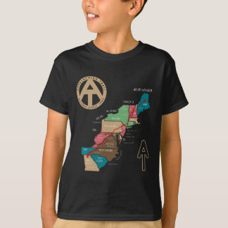 Appalachian Trail Hiking Map T-Shirt