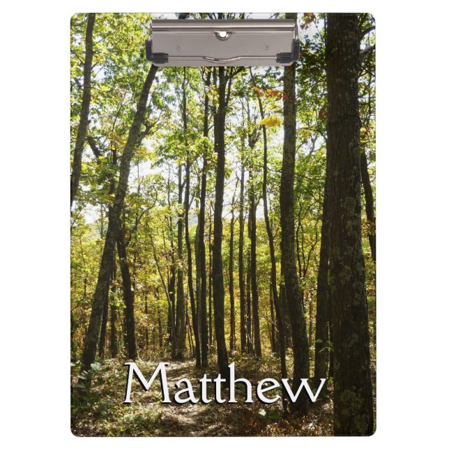 Appalachian Trail in October at Shenandoah Clipboard (Front)