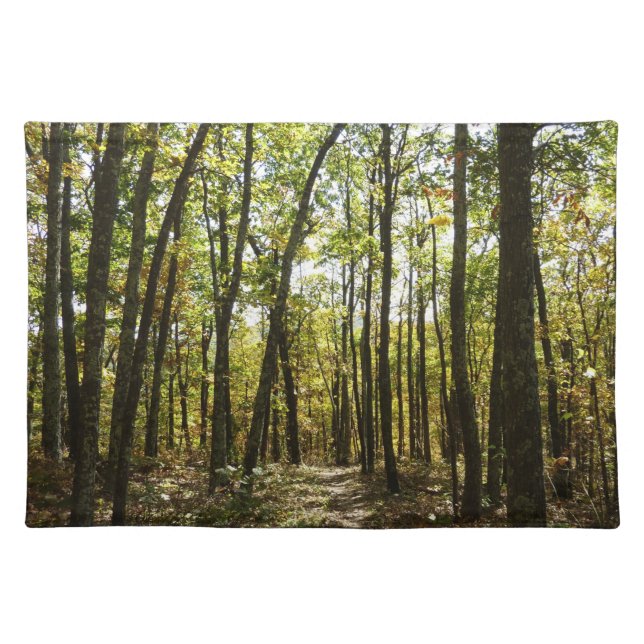 Appalachian Trail in October at Shenandoah Cloth Placemat (Front)