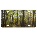 Appalachian Trail in October at Shenandoah License Plate