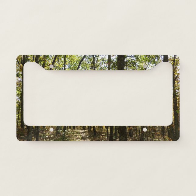 Appalachian Trail in October at Shenandoah License Plate Frame (Front)