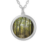 Appalachian Trail in October at Shenandoah Silver Plated Necklace