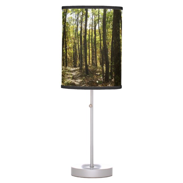 Appalachian Trail in October at Shenandoah Table Lamp (Front)