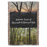 Appalachian Trail in October at Shenandoah Throw Blanket