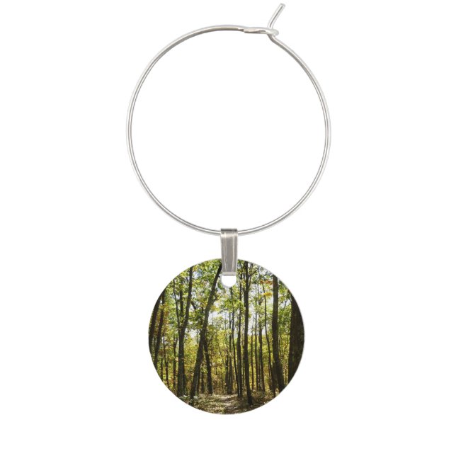 Appalachian Trail in October at Shenandoah Wine Charm (Front)