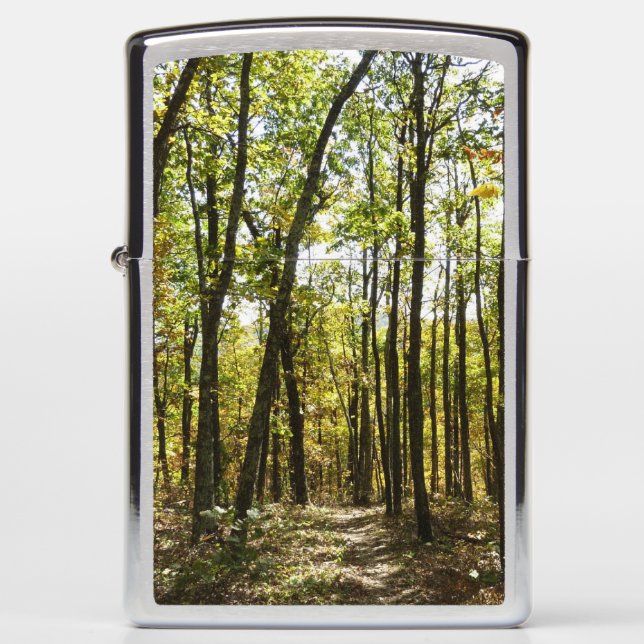 Appalachian Trail in October at Shenandoah Zippo Lighter (Front)