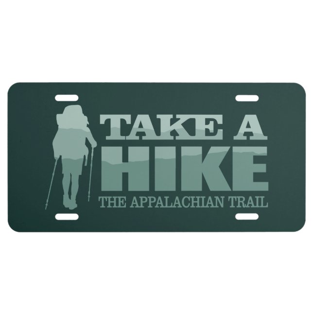 Appalachian Trail (TAH2) License Plate (Front)