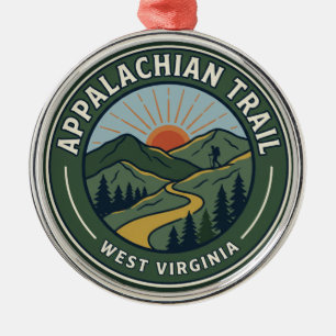 Appalachian Trail USA Metal Ornament