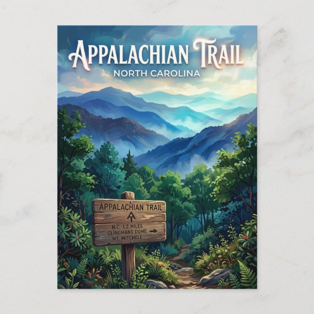 Appalachian Trail USA Postcard (Front)