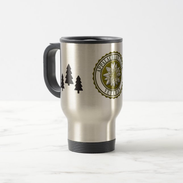 Appalachian Trail Veteran Travel Mug (Front Left)