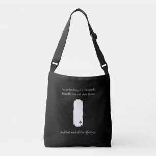 Appalachian Trail White Blaze Paths Diverged Crossbody Bag