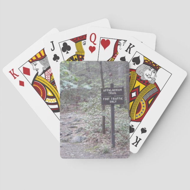 appalachian trail woods poker cards (Back)