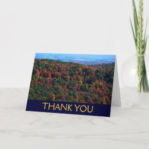 Appalachians in Fall Thank You Card (Blank Inside)