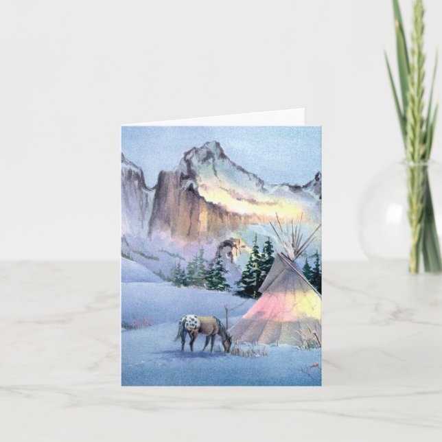 APPALOOSA by SHARON SHARPE Holiday Card (Front)