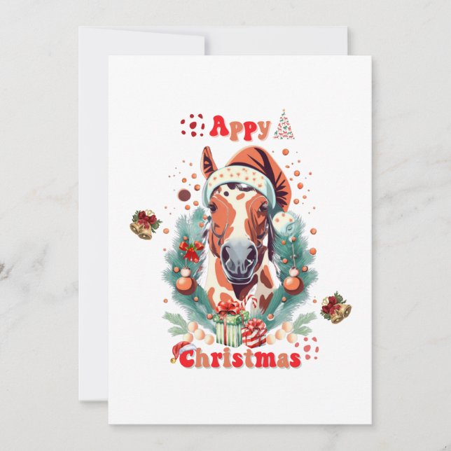 Appaloosa Christmas Holiday Card (Front)