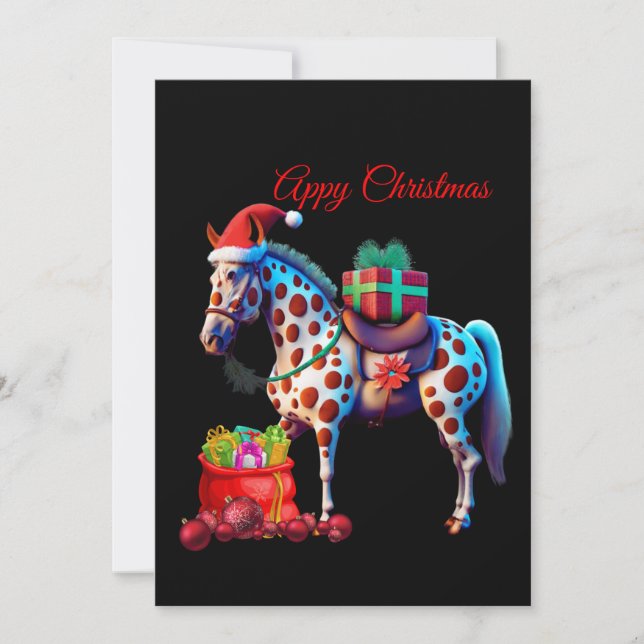 Appaloosa Christmas Holiday Card (Front)