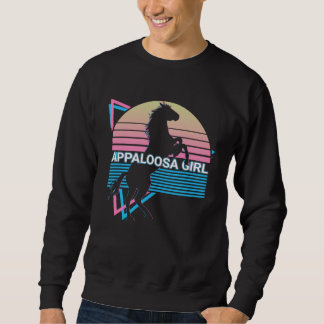 Appaloosa Girl Retro Sweatshirt
