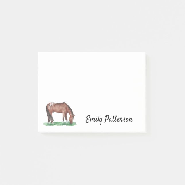 Appaloosa Grazing Horse Post-it Notes (Front)