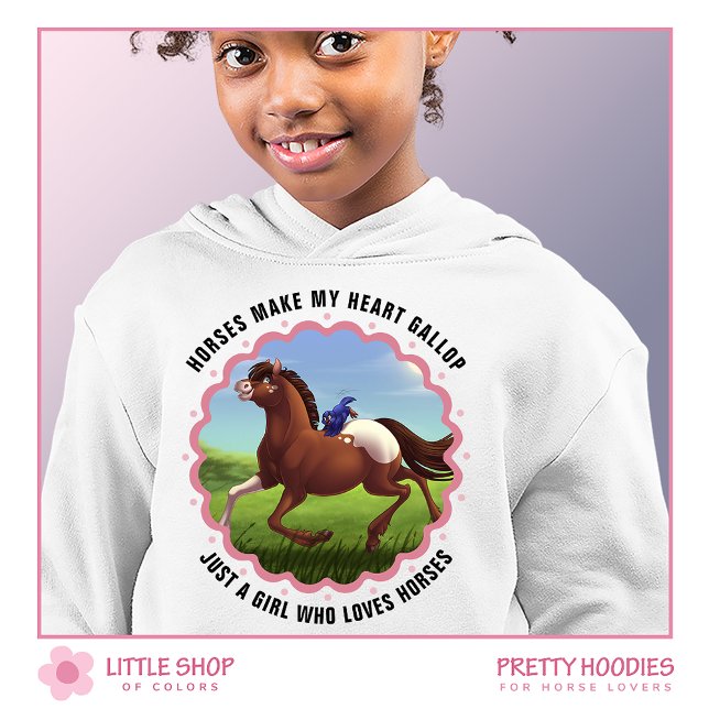 Appaloosa Horse and Bluebird Customizable Hoodie (Creator Uploaded)