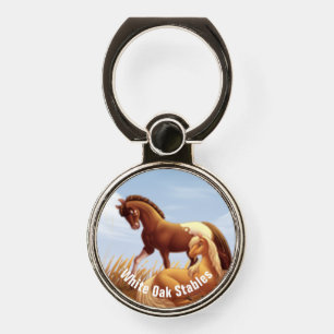 Appaloosa Horse and Palomino Pony Promotional Phone Ring Stand