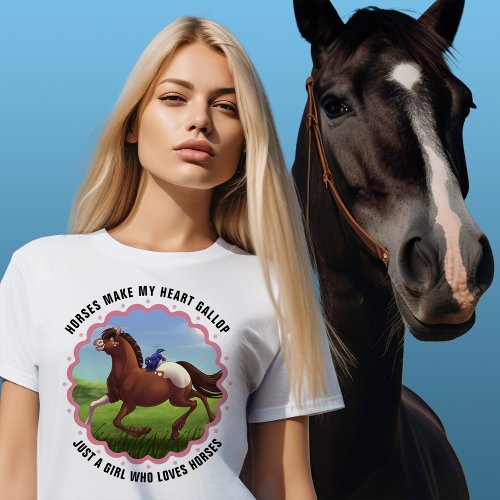 Appaloosa Horse Bluebird Customizable T_Shirt