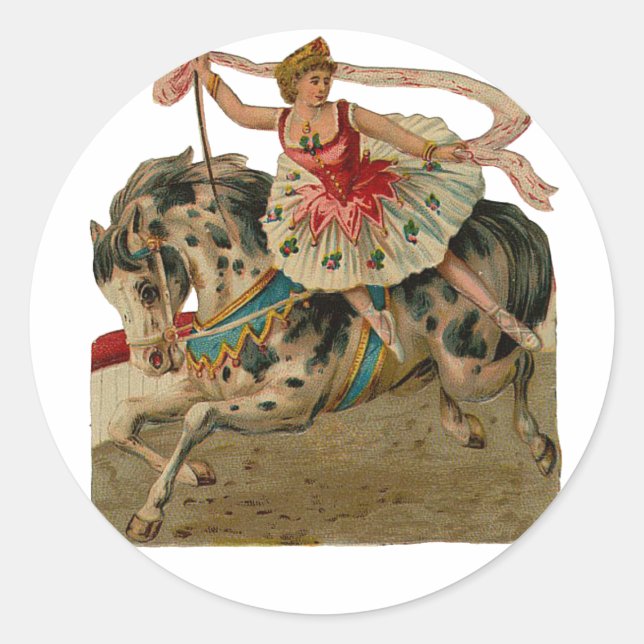 Appaloosa Horse Circus Ballerina Stickers (Front)