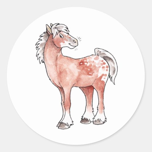 Appaloosa Horse Classic Round Sticker