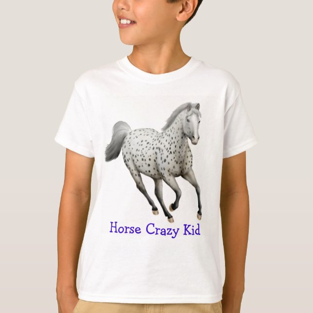Appaloosa Horse Crazy Kid Shirt (Front)