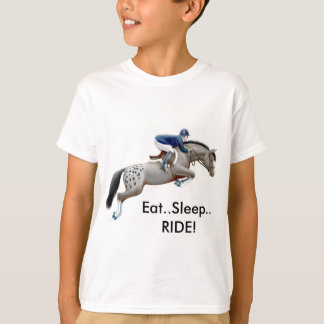 Appaloosa Horse Eat Sleep Ride Kids T-Shirt