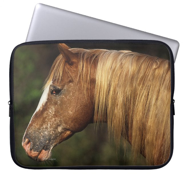 Appaloosa Horse Headshot 1 Laptop Sleeve (Front)