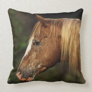 Appaloosa Horse Headshot 1 Throw Pillow