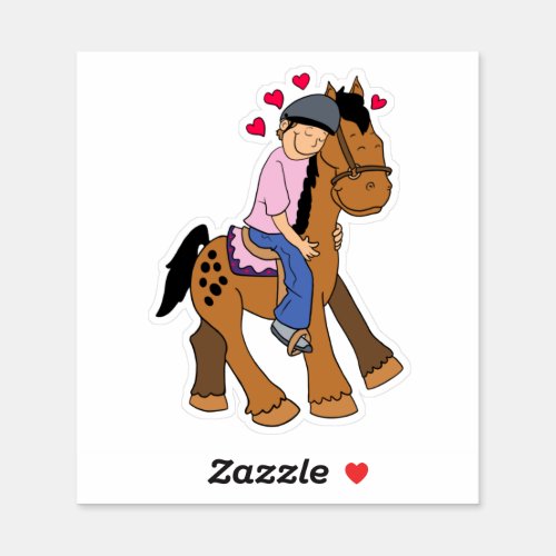 Appaloosa Horse Love Sticker