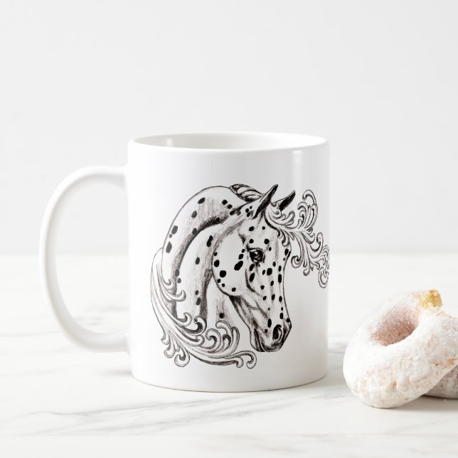 appaloosa horse mug (With Donut)
