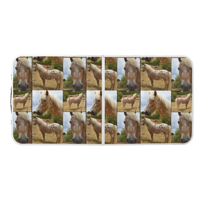 Appaloosa Horse, Photo Collage, Folding Table (Top)