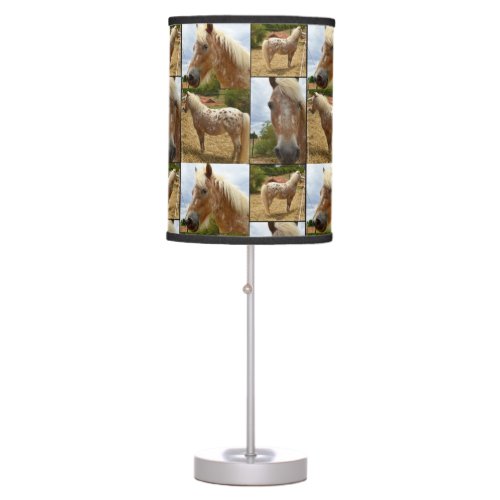 Appaloosa Horse Photo Collage Table Lamp