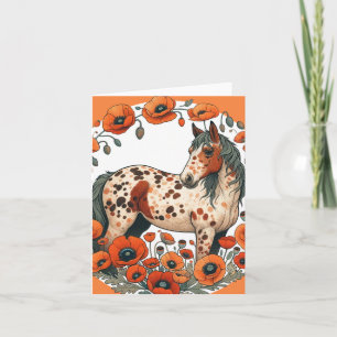 Appaloosa Horse Poppy Appy Horses Card