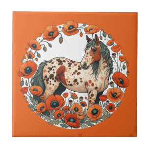 Appaloosa Horse Poppy Appy Horses                  Ceramic Tile