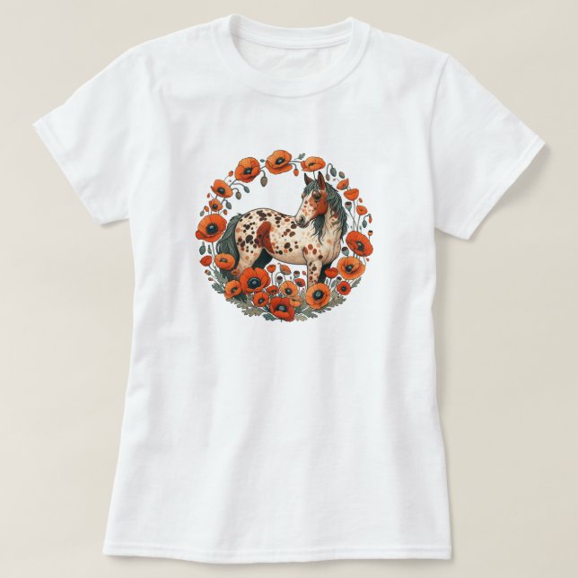 Appaloosa Horse Poppy Appy Horses                  T-Shirt (Design Front)